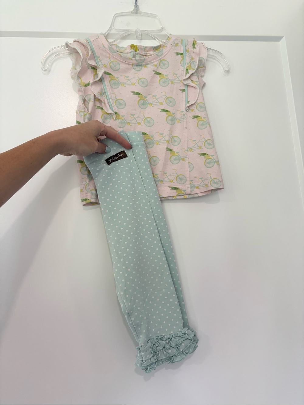 Matilda Jane Easy Breezy Ruffle Sleeve Modal Top with Spring Forward leggings